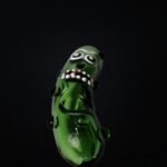 Pickle Rick Glass Art Pipe in Pakistan